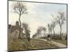 Road in Louveciennes, 1870-Camille Pissarro-Mounted Giclee Print