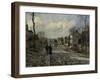 Road in Louveciennes, c.1872-Camille Pissarro-Framed Giclee Print