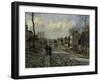 Road in Louveciennes, c.1872-Camille Pissarro-Framed Giclee Print