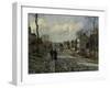 Road in Louveciennes, c.1872-Camille Pissarro-Framed Giclee Print