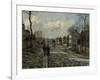 Road in Louveciennes, c.1872-Camille Pissarro-Framed Giclee Print