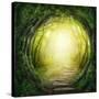 Road in Magic Dark Forest-egal-Stretched Canvas