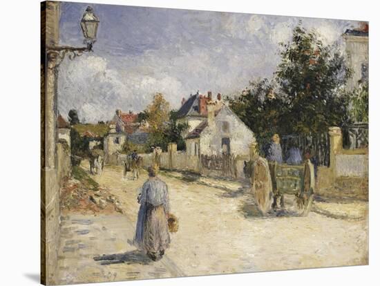 Road in Pontoise, 1879-Camille Pissarro-Stretched Canvas