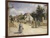 Road in Pontoise, 1879-Camille Pissarro-Framed Giclee Print