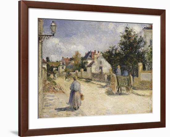 Road in Pontoise, 1879-Camille Pissarro-Framed Giclee Print