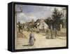 Road in Pontoise, 1879-Camille Pissarro-Framed Stretched Canvas