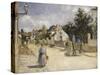 Road in Pontoise, 1879-Camille Pissarro-Stretched Canvas