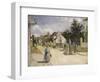 Road in Pontoise, 1879-Camille Pissarro-Framed Premium Giclee Print