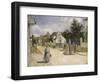 Road in Pontoise, 1879-Camille Pissarro-Framed Giclee Print