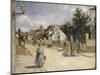Road in Pontoise, 1879-Camille Pissarro-Mounted Giclee Print