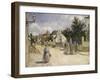 Road in Pontoise, 1879-Camille Pissarro-Framed Giclee Print