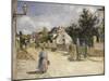 Road in Pontoise, 1879-Camille Pissarro-Mounted Giclee Print
