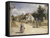 Road in Pontoise, 1879-Camille Pissarro-Framed Stretched Canvas