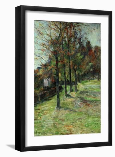 Road in Rouen, II, 1885-Paul Gauguin-Framed Giclee Print