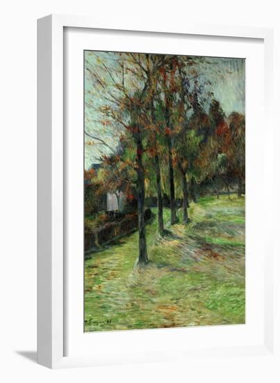 Road in Rouen, II, 1885-Paul Gauguin-Framed Giclee Print