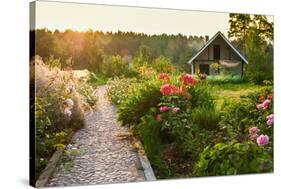 Road in the Beautiful Garden-scorpp-Stretched Canvas