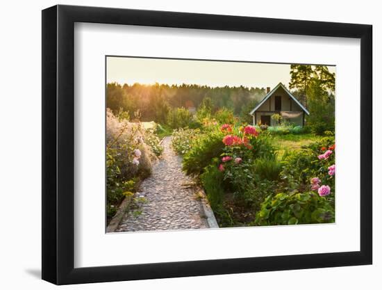 Road in the Beautiful Garden-scorpp-Framed Photographic Print