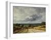 Road in the Country (Oil on Canvas)-Georges Michel-Framed Giclee Print