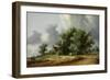 Road in the Dunes with a Carriage-Salomon Jacobsz van Ruisdael-Framed Giclee Print