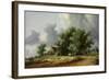 Road in the Dunes with a Carriage-Salomon Jacobsz van Ruisdael-Framed Giclee Print