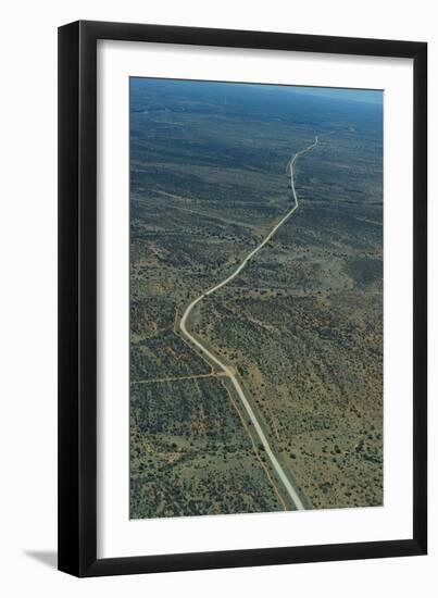 Road in the Namibian Desert, Namibia, Africa-Bhaskar Krishnamurthy-Framed Photographic Print