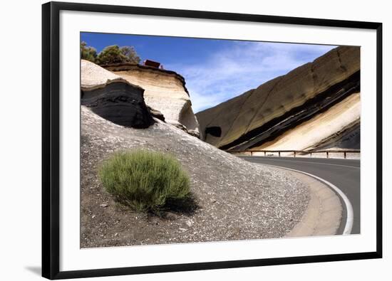 Road in the Parque Nacional Del Teide, Tenerife, Canary Islands, 2007-Peter Thompson-Framed Photographic Print