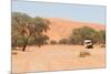 Road in the Sossusvlei, the Famous Red Dunes of Namib Desert-Micha Klootwijk-Mounted Photographic Print