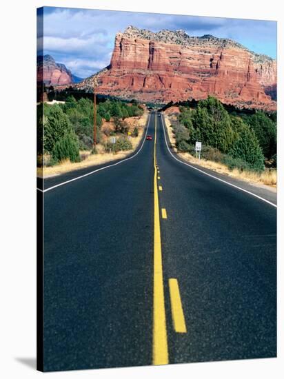 Road Into Sedona, Sedona, U.S.A.-Ann Cecil-Stretched Canvas