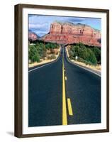 Road Into Sedona, Sedona, U.S.A.-Ann Cecil-Framed Premium Photographic Print