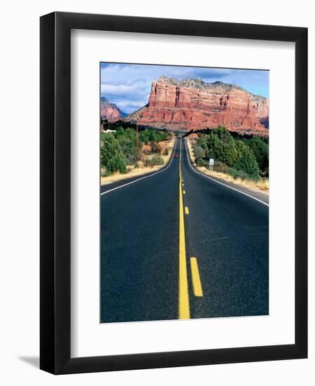 Road Into Sedona, Sedona, U.S.A.-Ann Cecil-Framed Premium Photographic Print