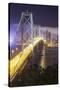 Road Into The City, San Francisco Bay Bridge-Vincent James-Stretched Canvas