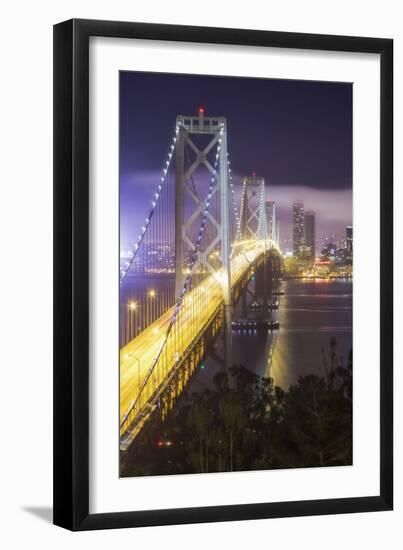 Road Into The City, San Francisco Bay Bridge-Vincent James-Framed Premium Photographic Print