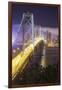 Road Into The City, San Francisco Bay Bridge-Vincent James-Framed Photographic Print