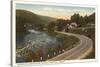 Road into Wilmington, Vermont-null-Stretched Canvas