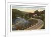 Road into Wilmington, Vermont-null-Framed Art Print