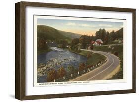 Road into Wilmington, Vermont-null-Framed Art Print