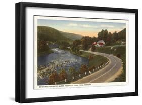Road into Wilmington, Vermont-null-Framed Art Print