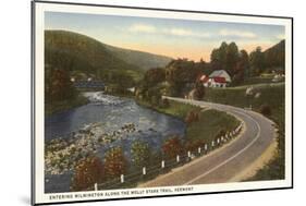 Road into Wilmington, Vermont-null-Mounted Art Print
