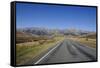 Road Leading Through the Beautiful Mountain Scenery around Arthur's Pass-Michael-Framed Stretched Canvas