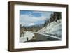 Road leading through the snow capped mountains of the Daisetsuzan National Park, UNESCO World Herit-Michael Runkel-Framed Photographic Print