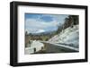Road leading through the snow capped mountains of the Daisetsuzan National Park, UNESCO World Herit-Michael Runkel-Framed Photographic Print