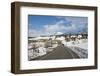 Road leading through the snow capped mountains of the Daisetsuzan National Park, UNESCO World Herit-Michael Runkel-Framed Photographic Print