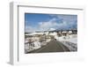 Road leading through the snow capped mountains of the Daisetsuzan National Park, UNESCO World Herit-Michael Runkel-Framed Photographic Print