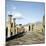 Road Leading to Arch of Caligula with Vesuvius Beyond, Pompeii, Italy-CM Dixon-Mounted Photographic Print