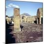 Road Leading to Arch of Caligula with Vesuvius Beyond, Pompeii, Italy-CM Dixon-Mounted Photographic Print