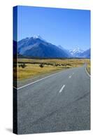 Road Leading to Mount Cook National Park, South Island, New Zealand, Pacific-Michael-Stretched Canvas