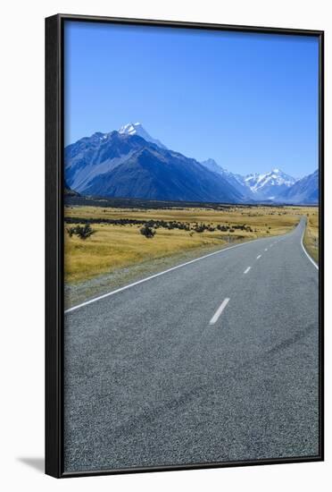 Road Leading to Mount Cook National Park, South Island, New Zealand, Pacific-Michael-Framed Photographic Print