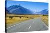 Road Leading to Mount Cook National Park, South Island, New Zealand, Pacific-Michael-Stretched Canvas