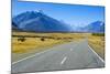 Road Leading to Mount Cook National Park, South Island, New Zealand, Pacific-Michael-Mounted Photographic Print