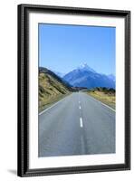 Road Leading to Mount Cook National Park, South Island, New Zealand, Pacific-Michael-Framed Photographic Print